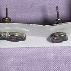 Green & Pink Silver Tone Turtle Stud Earrings — photo 3
