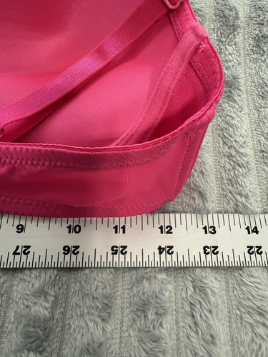 Padded Push Up T-Shirt Bra Womens 36C Pink Fuchsia Underwire Adjustable Smooth - Picture 3 of 4