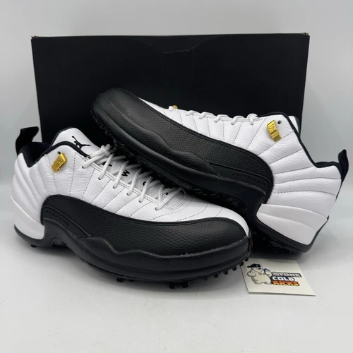 Nike Air Jordan 12 Retro Low Golf Taxi Size 10 DH4120-100 Playoff Flu Game XII