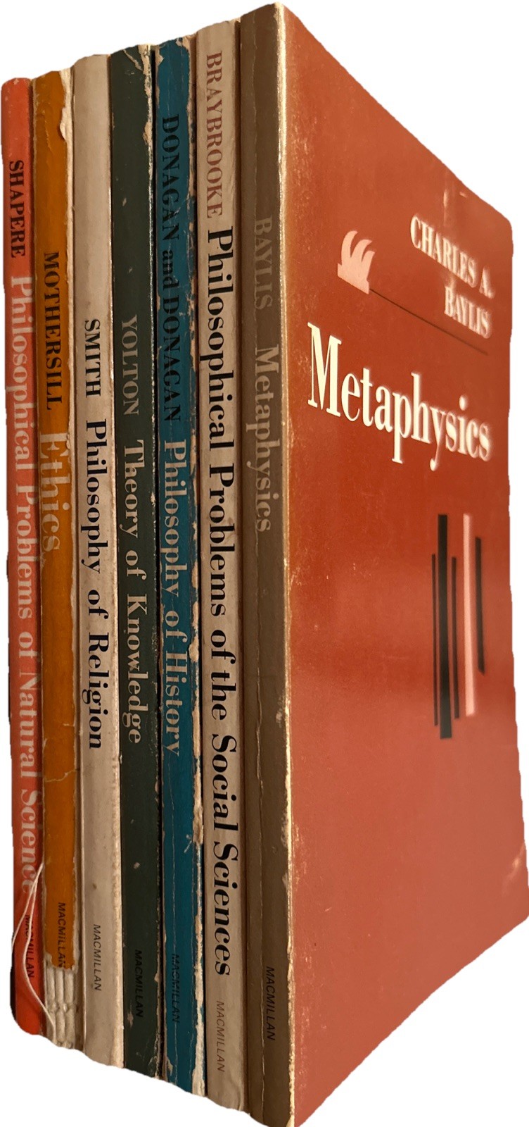 Sources in Philosophy Macmillan Series of 7 Ethics Metaphysics Religion History