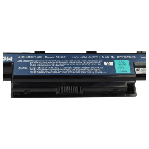 Batterie pour Acer Travelmate 5744Z 5760G 5744G 5760 5760Z 6595-Serie 6600mAh - Foto 5 di 9