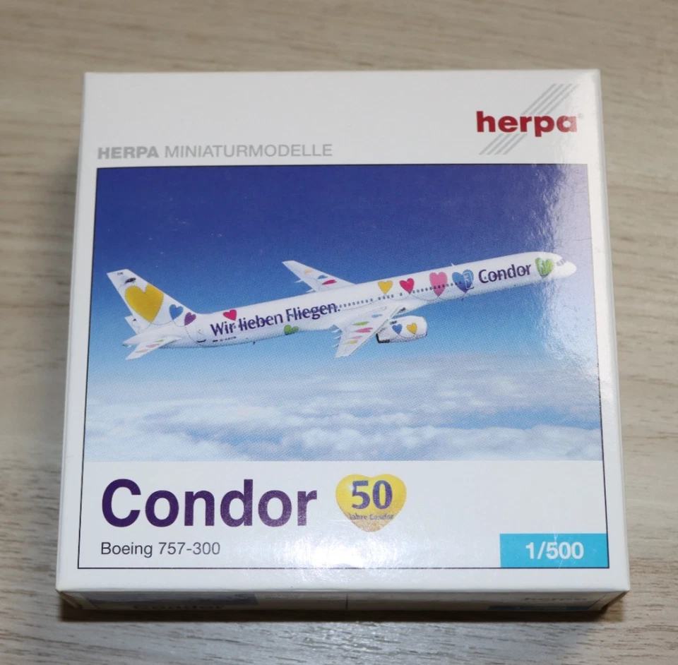 Condor Boeing 757-300 "Willi" 50 Jahre D-ABON 1:500 Herpa Wings 507769