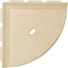 Questech 8" Corner Shower Shelf - Lugged Metro Shelf, Sand Matte 