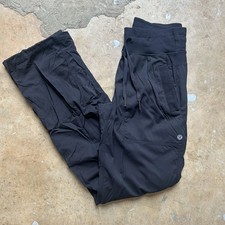 Lululemon Dance Studio Mid-Rise Pants Jogger Pockets Drawstring Women s Size 4