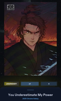 #ad #ad You Underestimate My Power Wave 99cc Star Wars Card Trader Galaxy Chrome 2025 $19.99