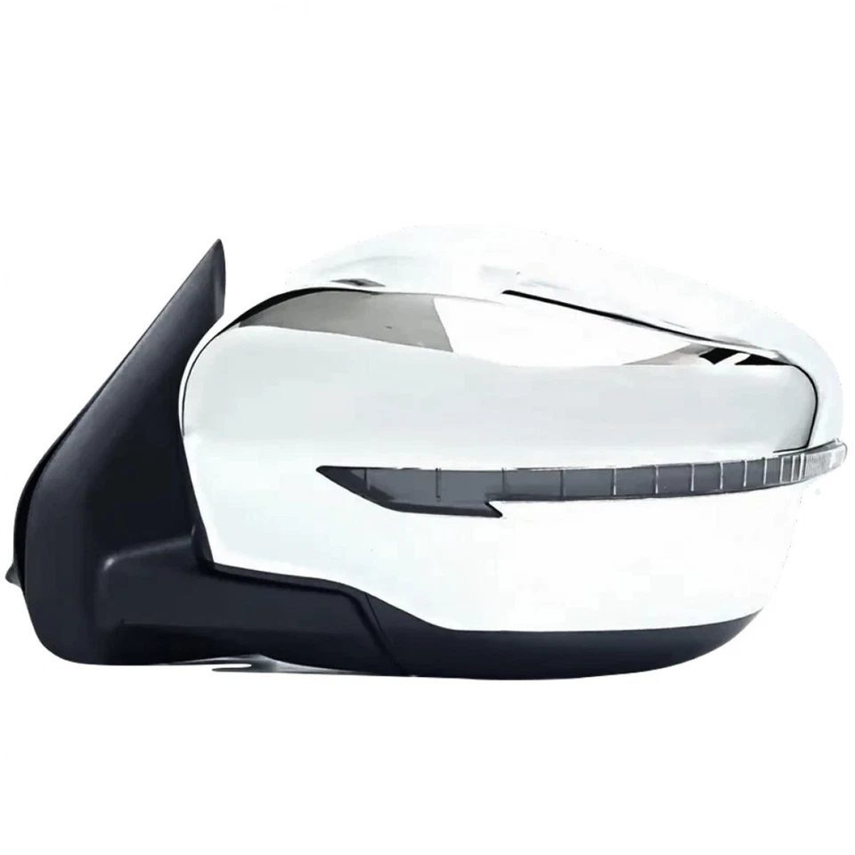 Espejo retrovisor de puerta lateral izquierdo izquierdo cromado 7 cables para Nissan Navara NP300 D23 2015-19 Foto 3 de 4