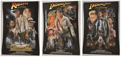 Indiana Jones Trilogy (AP) - Dean Jones - Print / Poster - 24''x36'' - Mondo