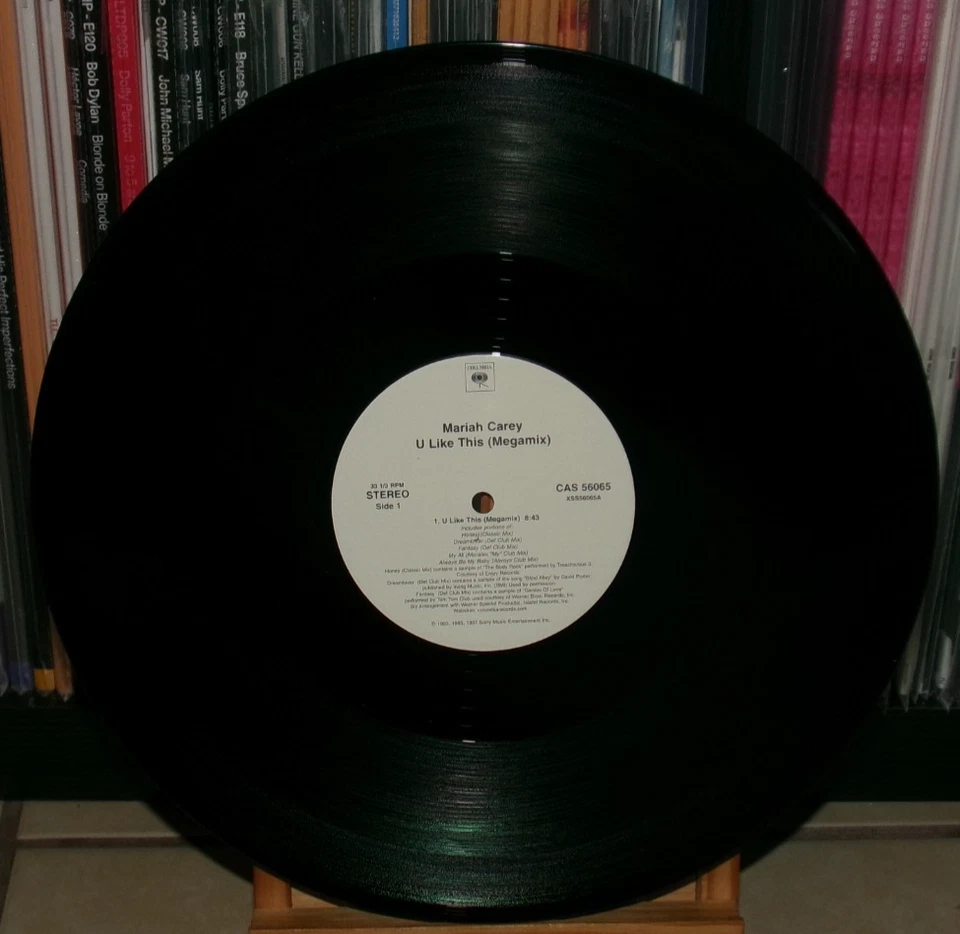 MARIAH CAREY U LIKE THIS MEGAMIX 12"PROMO RECORD HONEY DREAMLOVER FANTASY MY ALL - Image 4 of 4