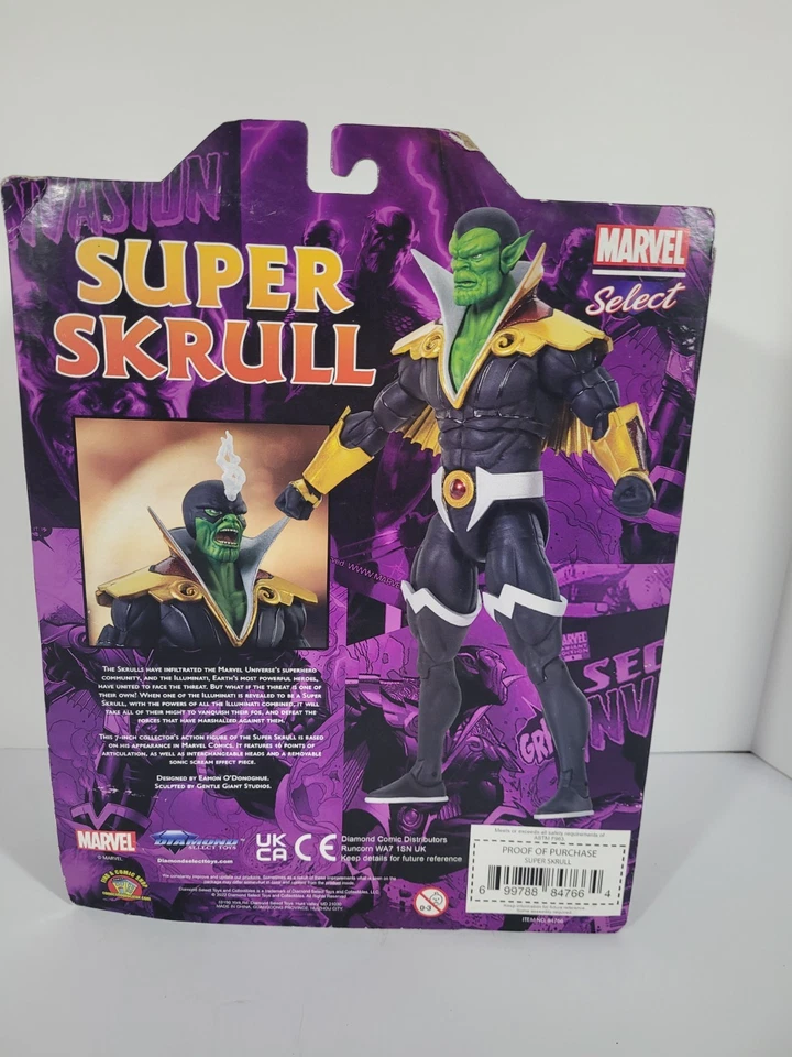 Diamond Select Marvel Comics SUPER SKRULL Collector Edition Action Figure * NEW - Image 4 of 4
