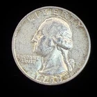 90% Silver - Washington Quarter  $0.25 FV Circulated Pre-1965 US Coin - 22-38