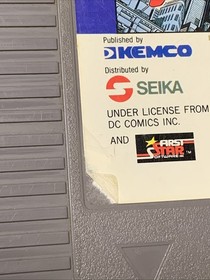 Superman Nintendo NES Original Video Game - Vintage Comes With Clamshell Case