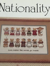 Nationality Bears Cross Stitch Patterns