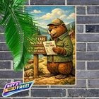 Smokey the Bear Vintage Metal Tin Sign Durable Iron Wall Decor 8x12