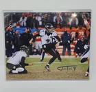JUSTIN TUCKER SIGNED BALTIMORE RAVENS KICKER 8x10 PHOTO! JSA ITP