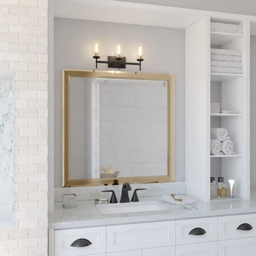 Warren 3-Light Bathroom Light in Mid-Century Modern Style 11.25 Inches Tall and - Picture 8 of 9