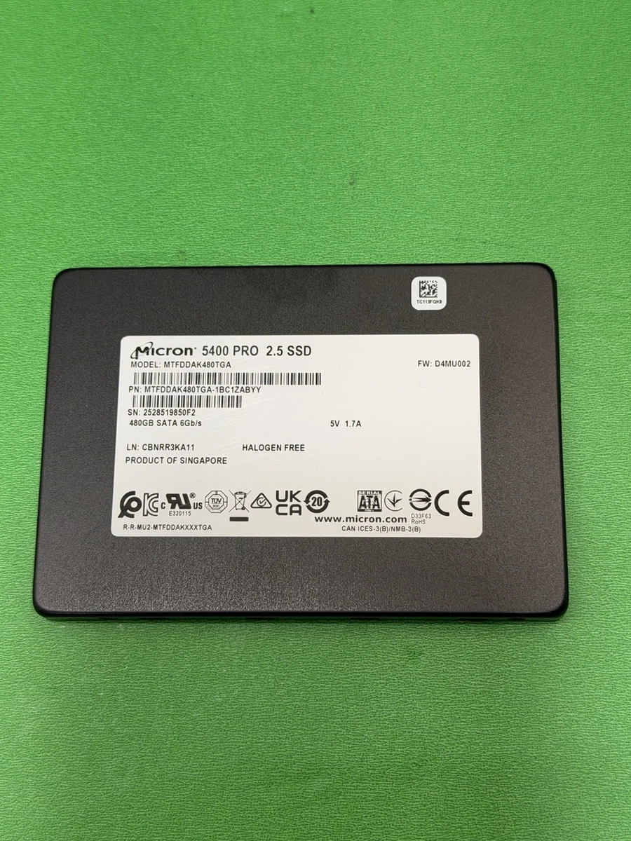 25+ Micron 480 GB Storage Capacity Solid State Drives for sale
