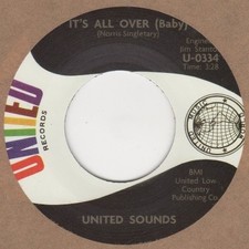 United Sounds It's All Over Baby United Soul Northern Motown