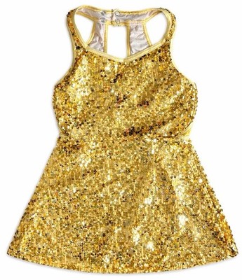 gold sequin tank dress Alanna Halter Cowl Neck Midi Dress main image 0