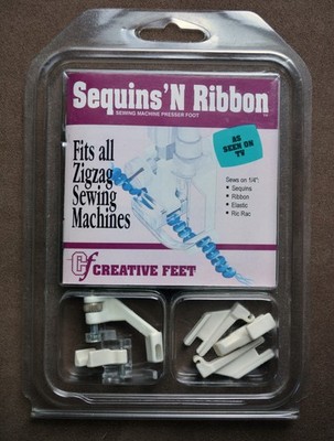 Creative Feet Sequins N Ribbon Foot   Fits Brother, Janome, Pfaff, Singer