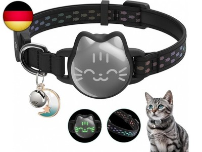 Wasserdichtes Airtag Katzenhalsband, Breakaway Cat Airtag Halsband mit