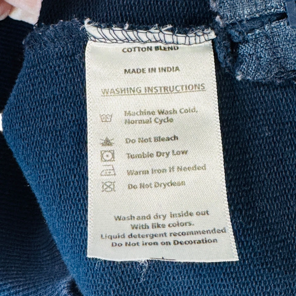 Толстовка с капюшоном мужская Mast & Harbour S/S темно-синяя хлопковая смесь пуловер парусный спорт морская - Изображение 4 из 4