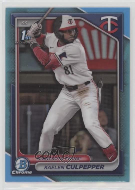 2024 Bowman Draft Chrome Sky Blue Refractor Kaelen Culpepper #BDC-98 1j2