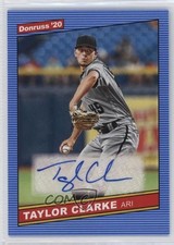 2020 Panini Donruss Retro 1986 Signatures Taylor Clarke #86S-TC Auto 0g13