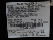 Air Cleaner 3.7L Fits 11-14 MUSTANG 10615519