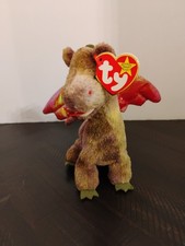 Vtg. Ty Beanie Baby-Scorch the Dragon-DOB 7/31/98-org tags bb14