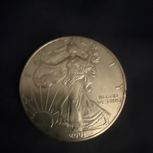 U.S. Mint American Eagle 2001 1 oz .999 Silver Coin Business Strike Uncertified