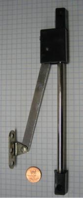 ADJUSTABLE FLAP SUPPORT W/BRAKE, 11''-14'', BLACK/CHROME