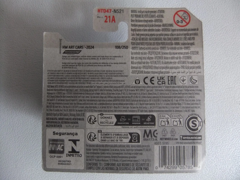 HOT WHEELS '70 DODGE CHARGER R/T HW ART CARS 2024 NUOVO BLISTERATO - Immagine 2 di 2