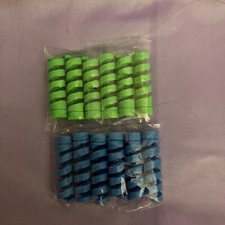 Universal Silicone USB Charger Cable Cord Wire Protector x 10 Blue Green NEW