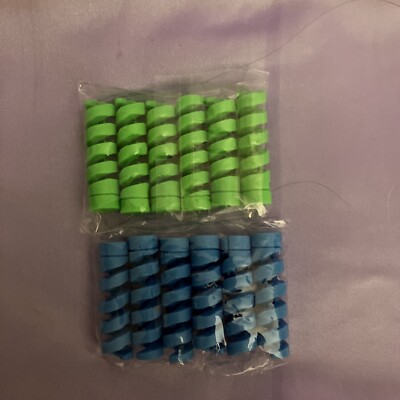 Universal Silicone USB Charger Cable Cord Wire Protector x 10 Blue Green NEW