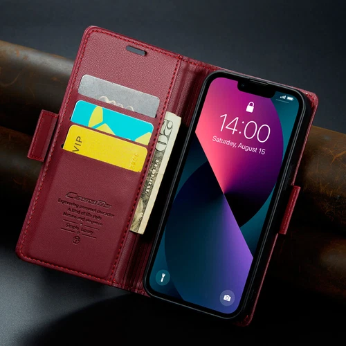 Pour iPhone 16/15/14/13/12/11 Pro Max Etui Portefeuille en Cuir Porte Carte - Zdjęcie 42 z 45