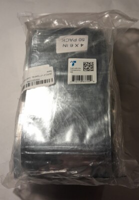 200 Pcs Reusable Aluminium Foil Zip Lock  Food Pouches Bags (4x6)