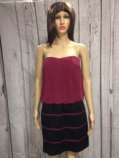 Mystic women's Plus strapless wine/black dress size options