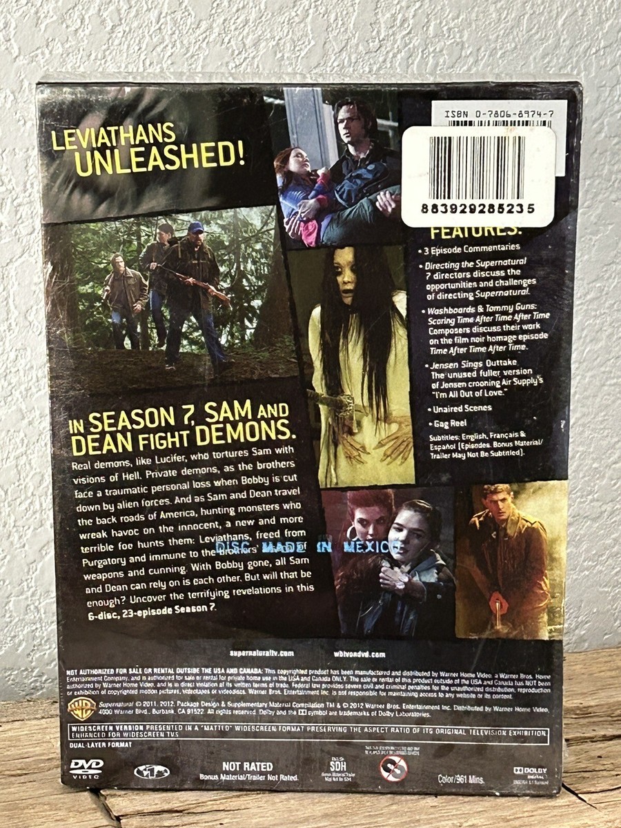 Complete 7th Seventh Season Supernatural 6 Disc 23 Episodes