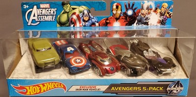 hot wheels avengers 5 pack