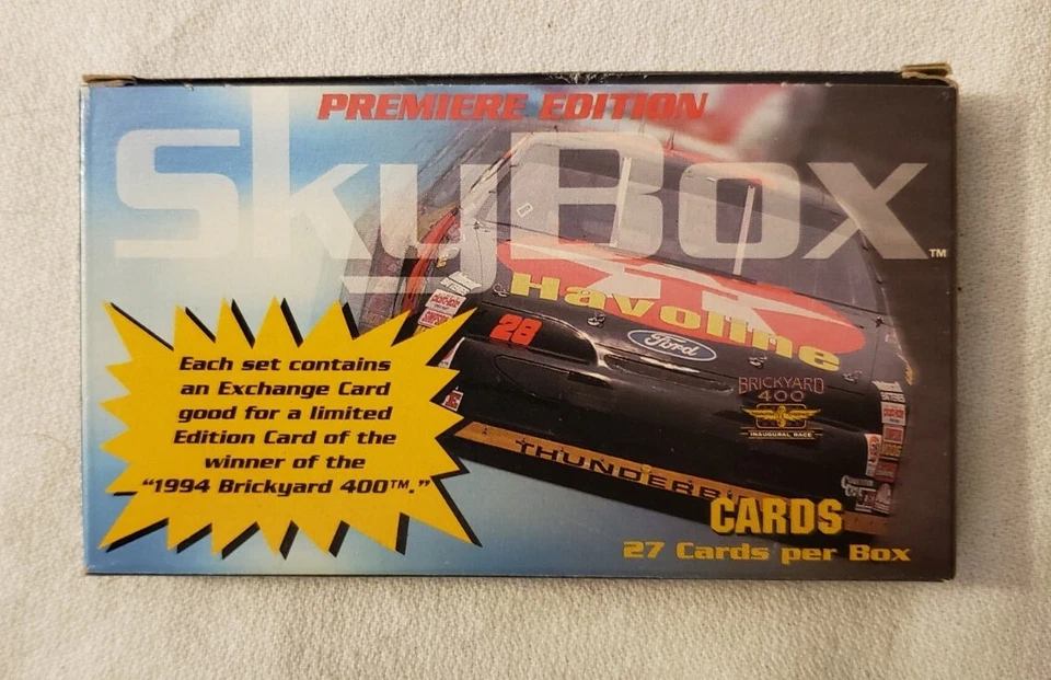 1994 SkyBox COMPLETE Set/Box NASCAR Racing 27 Cards Oddball Set Oversize - Image 3 of 4