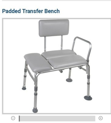 New Drive Padded Transfer Bench Bath Tub Shower Seat Ebay