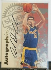 1997-98 Skybox Autographics Andrew DeClercq Golden State Warriors Autograph card