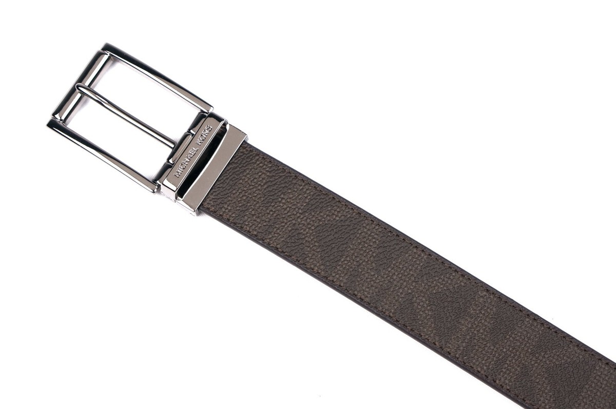 Embossed Belt Michael Kors Designer Belt Michael Kors Men Brown