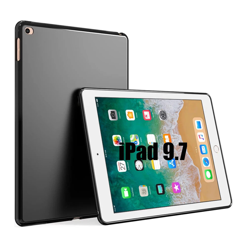 Tablet Case For iPad 9.7 2017 2018 Bendable Soft Silicone TPU Protective Shell-image