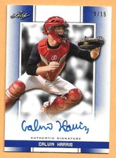 CALVIN HARRIS AUTO #9/15 2019 LEAF PERFECT GAME BLUE AUTOGRAPH CHICAGO WHITE SOX
