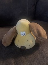 Vintage Kennel Kuddlees 6" Tan/Brown Puppy Stuffed Animal Plush Tara Toy