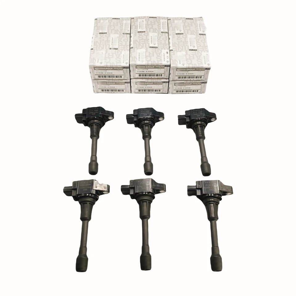6 Ignition Coils 22448EY00A For Infiniti EX37 FX37 Q40 Q60 Q70 QX70 M56 G37 370Z Foto 3 de 4