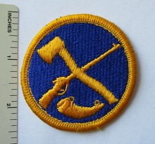 Original ÉCUSSON D'ÉTAT DE LA GARDE NATIONALE DE L'OUEST VIRGINIE US ARMY bord fouetté