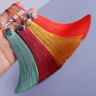 12cm Polyester Silk Anti-wrinkle Tassel for Bag Clothing Ornament Jewelry Making