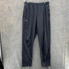 Under Armour Sweatpants Men Large Adult Black Pockets Outdoors Fleece Straight